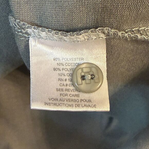 Travis Mathew Mens Polyester Blend Short Sleeve Golf Polo Shirt SZ L Gray Hatch - Picture 5 of 8